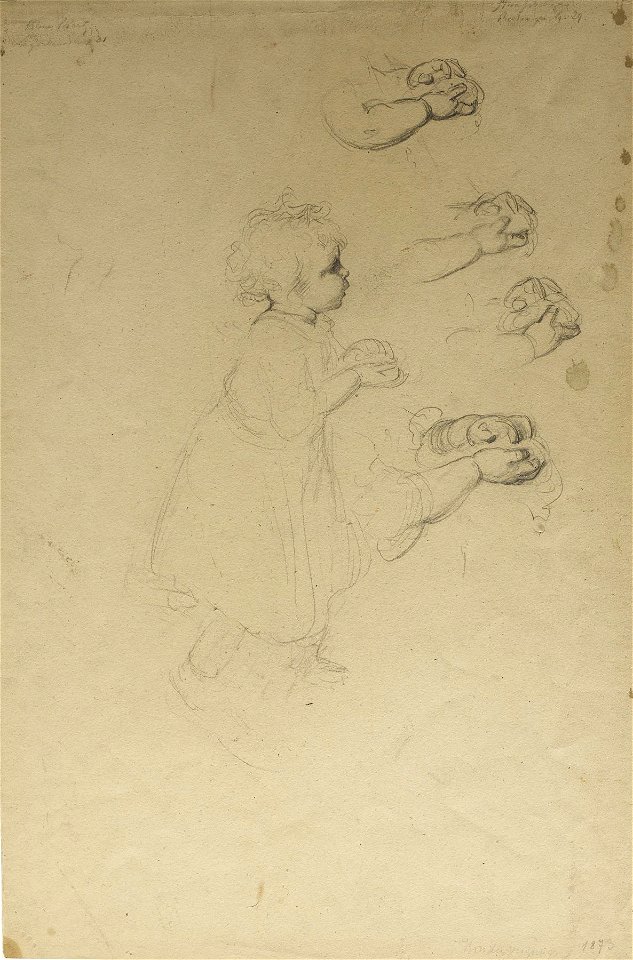 Ludwig Knaus - Sketch for Mud Pies - Walters 372601