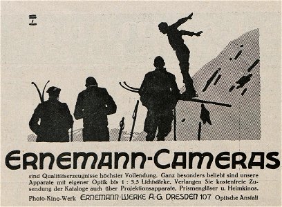 Ludwig Hohlwein - Ernemann-Cameras, 1924