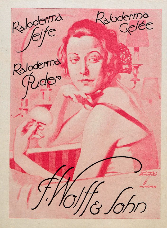 Ludwig Hohlwein - Kaloderma Seife, Gelée, Puder, 1924