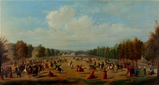 Luigi Acquarone - A Jereed Game in Kağıthane - Google Art Project