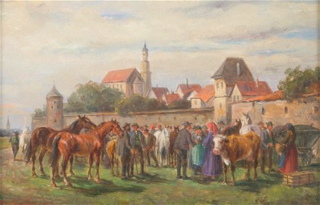 Ludwig Müller-Cornelius Markt vor Donauwörth