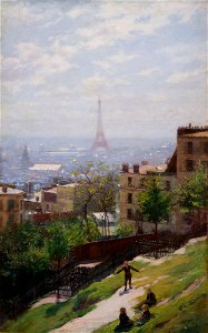 Ludwik de Laveaux - Fragment of the Panorama of Paris - MNK II-b-1115 - National Museum Kraków