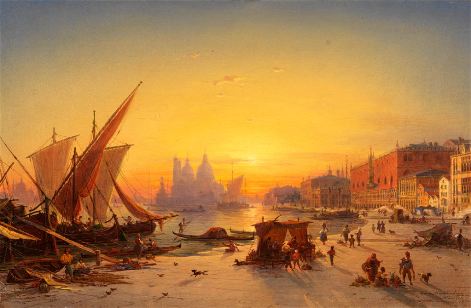 Ludwig Mecklenburg Venedig im Abendlicht