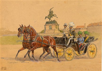 Ludwig Koch Franz Joseph auf dem Heldenplatz