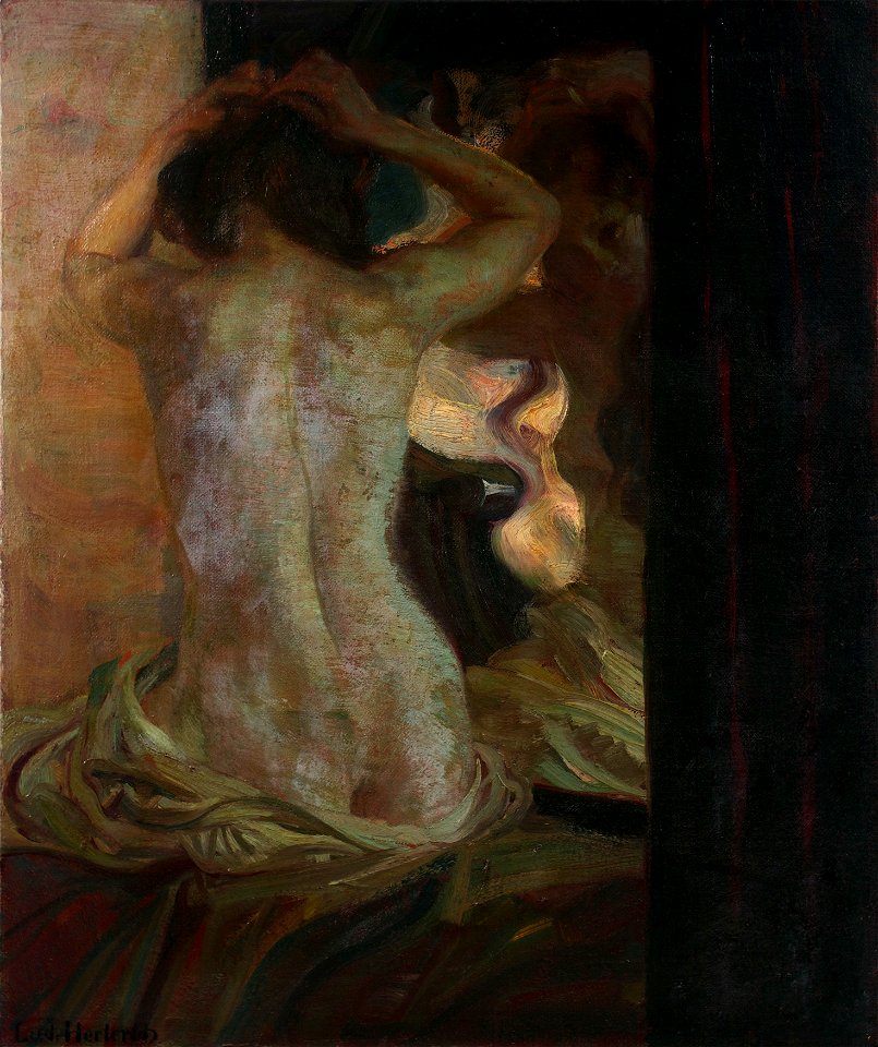 Ludwig von Herterich - Der Spiegel - 413a - Österreichische Galerie Belvedere