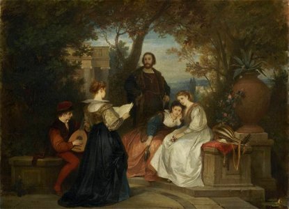 Ludwig-von-hagn-italienische-gartenszene