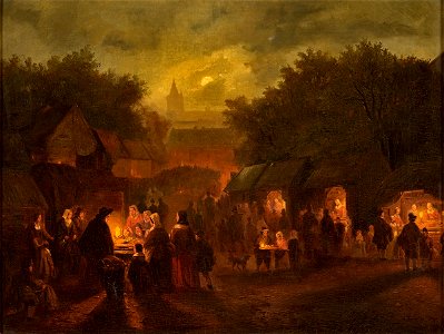 Ludwig von Hagn Markt bei Vollmond