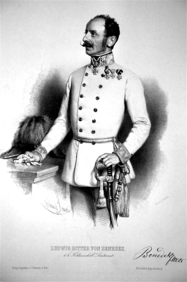 Ludwig von Benedek Litho E. Kaiser