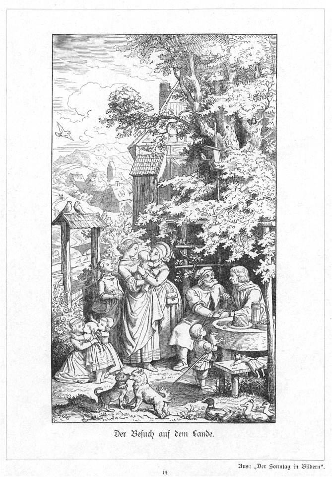 Ludwig Richter Der Besuch auf dem Lande