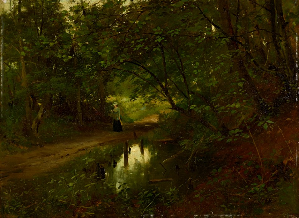 Ludwig von Löfftz - Waldinneres - G 4176 - Lenbachhaus