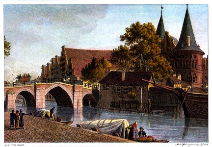 Luebeck Holstenbruecke c1820