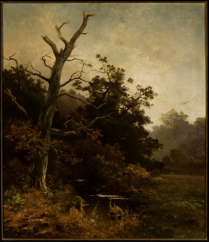 Ludwig Willroider - Withered tree on a river bank - M.Ob.2021 MNW - National Museum in Warsaw