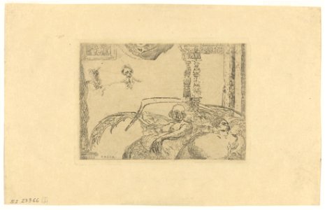 Lust, print by James Ensor, 1888, Prints Department, Royal Library of Belgium, S. I 23366