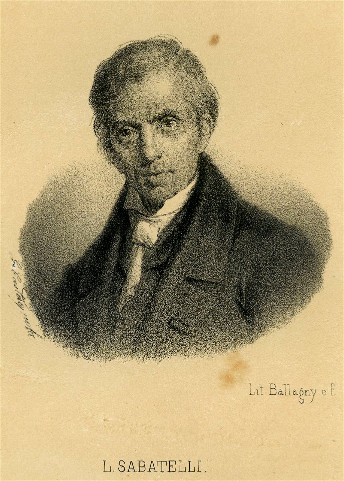 Luigi Sabatelli litografia
