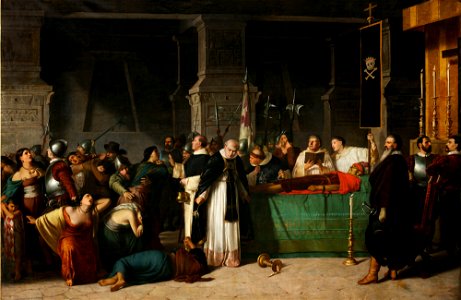 Luis Montero - The Funerals of Inca Atahualpa - Google Art Project