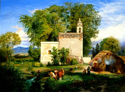 Luis Coto - Landscape of San Cristóbal Romita - Google Art Project. Free illustration for personal and commercial use.