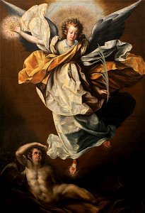 Luis Juárez (Mexican, ca. 1585-90 - 1639) - Saint Michael the Archangel Triumphant over Satan - LA2437 - Hispanic Society of America