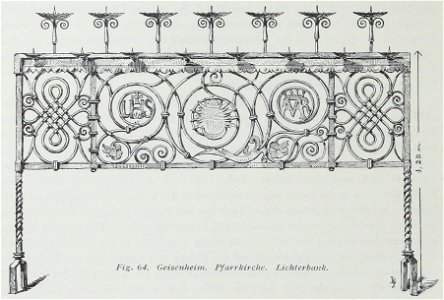 Luthmer I-064-Geisenheim Pfarrkirche Lichterbank