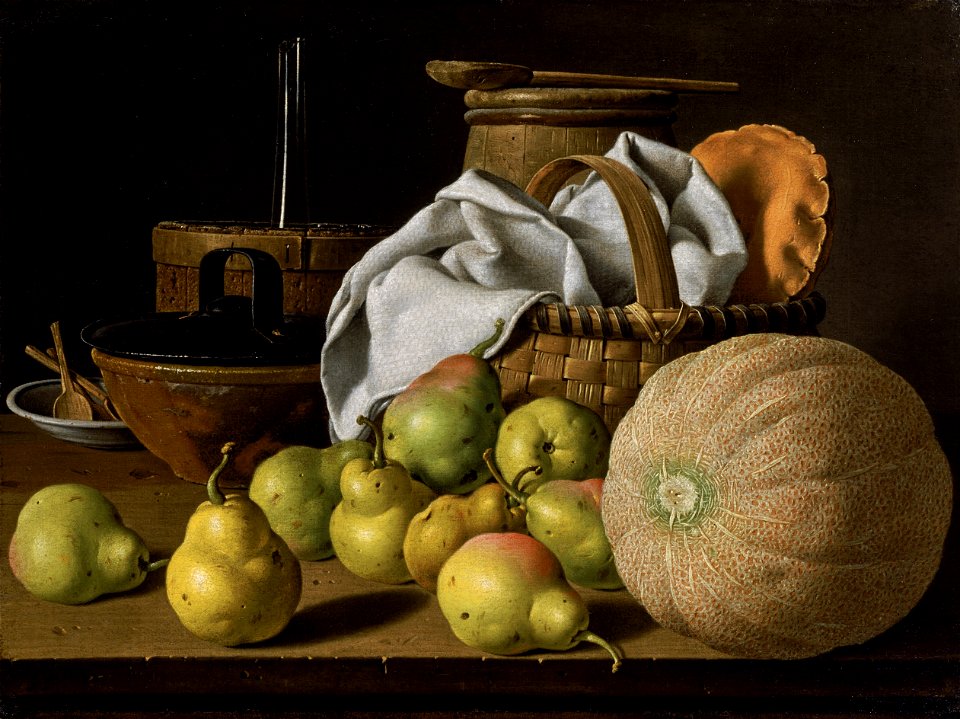 Luis Meléndez - Still Life with Melon and Pears - Google Art Project