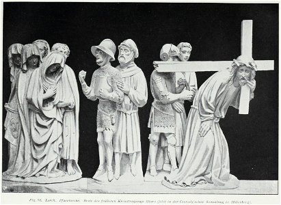 Luthmer I-091-Lorch Pfarrkirche Reste des früheren Kreuztragungs-Altars (jetzt in der Conradyschen Sammlung in Miltenberg)