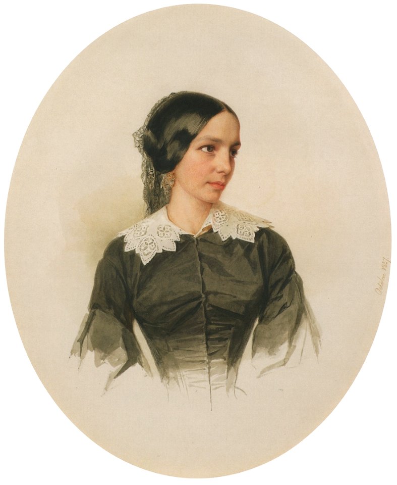 Luisa Hau (by V. Hau, 1857)