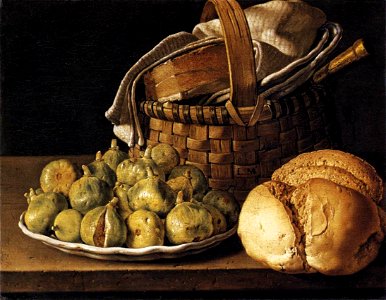 Luis Egidio Meléndez - Still-Life with Figs - WGA14757. Free illustration for personal and commercial use.