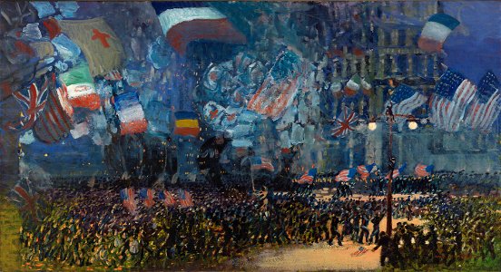 George Luks - Armistice Night - Google Art Project