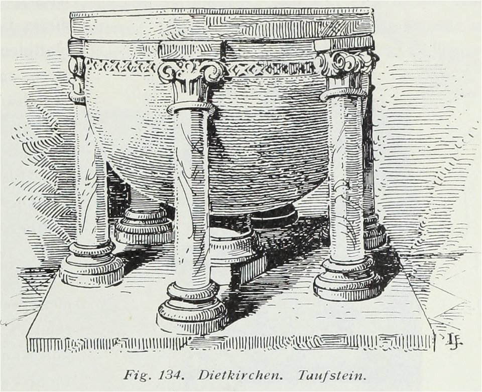 Luthmer III-134-Dietkirchen Taufstein