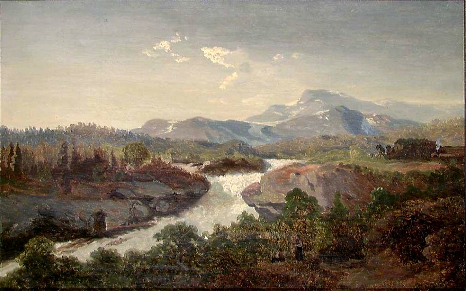 Bernt Lund - Landscape with a Waterfall - NG.M.01790 - National Museum of Art, Architecture and Design