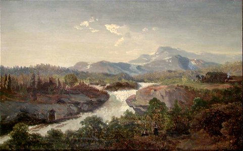 Bernt Lund - Landscape with a Waterfall - NG.M.01790 - National Museum of Art, Architecture and Design