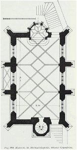 Luthmer I-194-Kidrich St Michaelskapelle oberer Grundriss