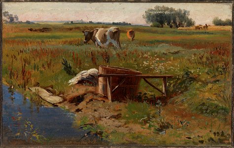 Johan Thomas Lundbye - Landscape with Cows - NG.M.03684 - National Museum of Art, Architecture and Design