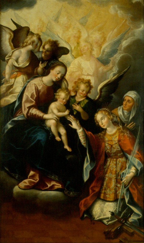 Luis Juárez - The Mystical Betrothal of Saint Catherine of Alexandria - Google Art Project