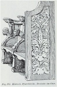 Luthmer I-192-Kidrich Pfarrkirche Dreisitz im Chor