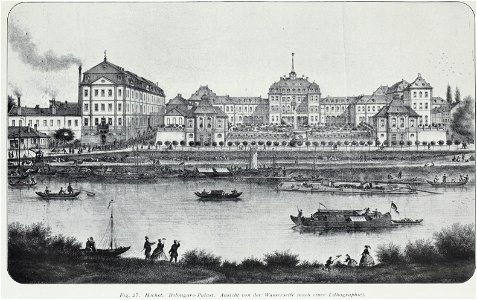 Luthmer II-027-Höchst Bolongaro-Palast Ansicht von der Wasserseite (nach einer Lithographie)