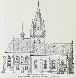 Luthmer I-226-Oestrich Nordfront der Pfarrkirche (restaurirt)