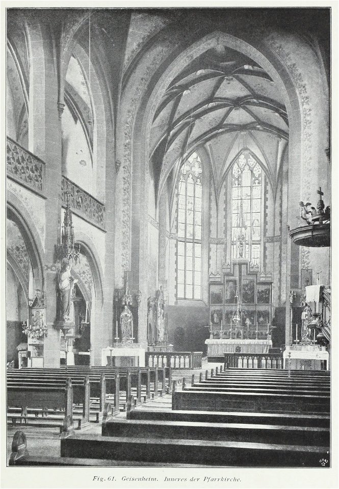 Luthmer I-061-Geisenheim Inneres der Pfarrkirche