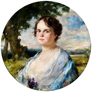 Luma von Flesch-Brunningen Halbbildnis einer jungen Dame