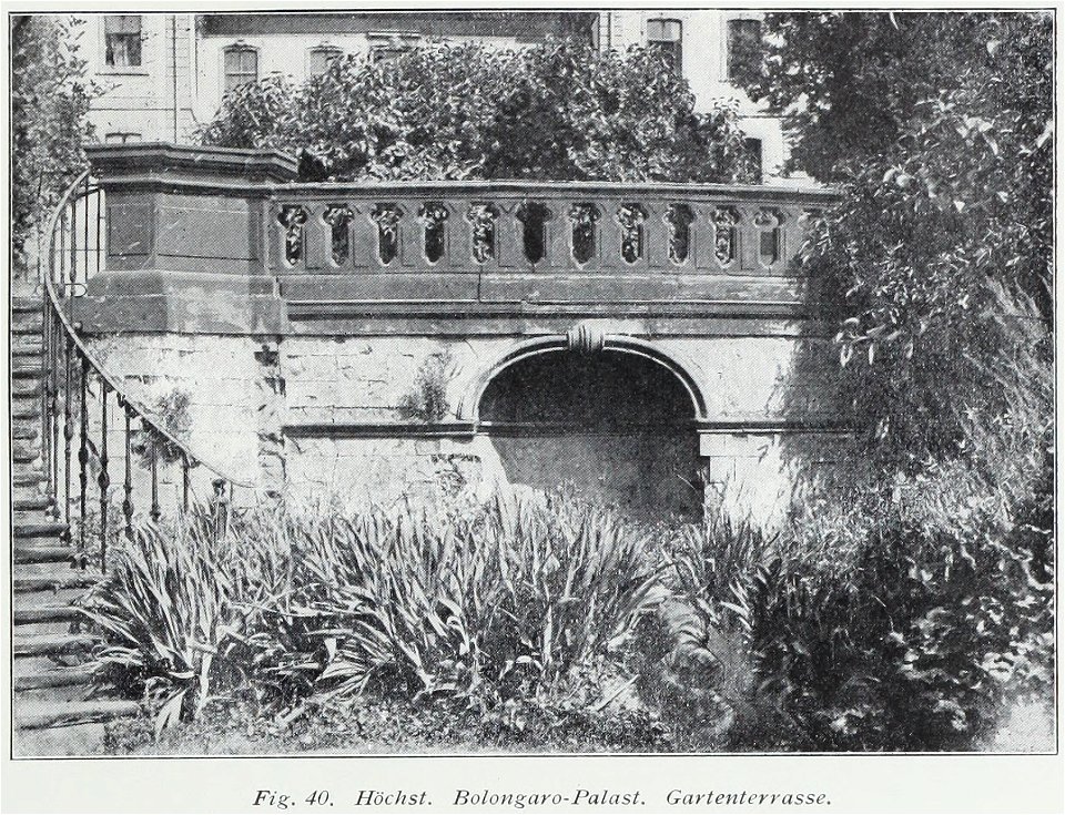 Luthmer II-040-Höchst Bolongaro-Palast Gartenterrasse