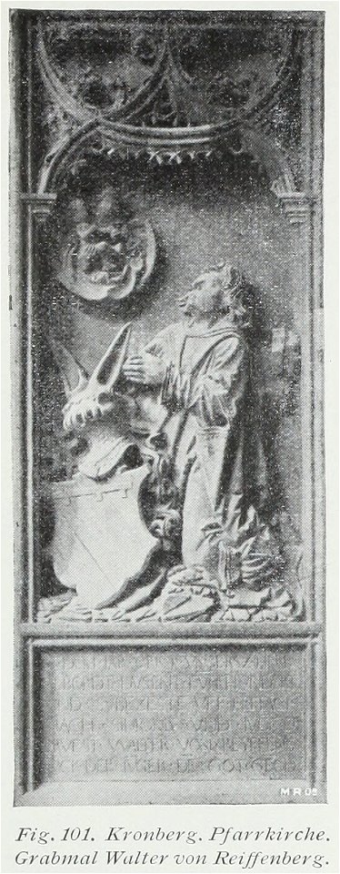 Luthmer II-101-Kronberg Pfarrkirche Grabmal Walter von Reiffenberg