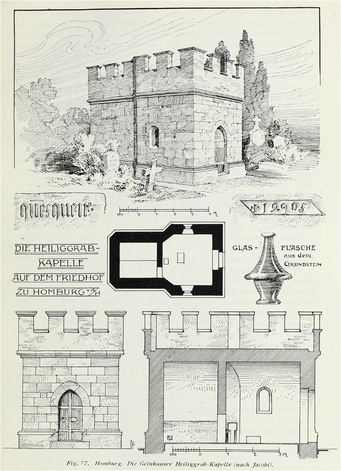 Luthmer II-077-Homburg die Gelnhauser Heiliggrab-Kapelle (nach Jacobi)