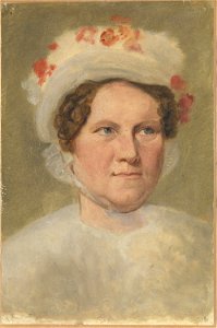 Johan Ludwig (J. L.) Lund - Portrett av Fru Winther - NG.M.02451 - National Museum of Art, Architecture and Design
