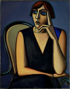 Vilhelm Lundstrøm, Portræt af Tusnelda Sanders, 1928, NG.M.02240, Nasjonalmuseet for kunst, arkitektur og design