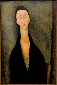 Lunia Czechwska by Amedeo Modigliani, c. 1918, oil on canvas - Museu de Arte de São Paulo - DSC07273