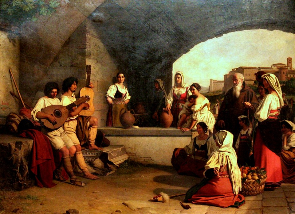Lute players (unknown date) - Guillaume Bodinier