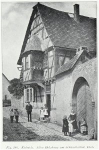 Luthmer I-186-Kidrich altes Holzhaus am Schwalbacher Thor