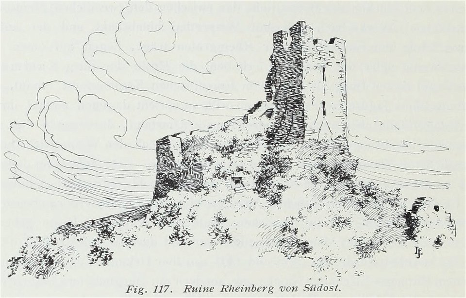 Luthmer I-117-Ruine Rheinberg von Südost