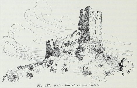 Luthmer I-117-Ruine Rheinberg von Südost