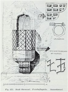 Luthmer II-122-Stadt Oberursel Friedhofskapelle Aussenkanzel