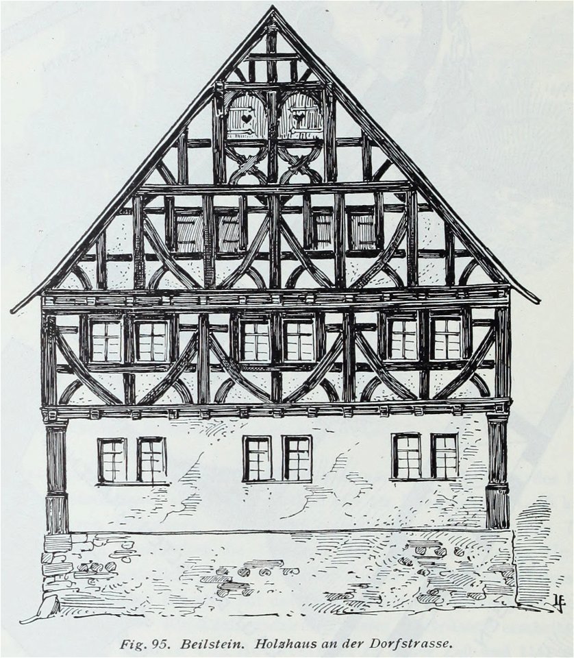 Luthmer IV-095-Beilstein Holzhaus an der Dorfstraße